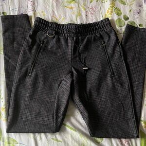 KOLLAR Charcoal Checkered Pants